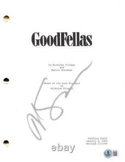 Martin Scorsese Signed Autograph Goodfellas Movie Script Screenplay Beckett COA