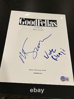 Martin Scorsese Signed Autograph Movie Script Goodfellas Beckett Bas Coa Auto A2