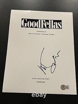 Martin Scorsese Signed Autograph Movie Script Goodfellas Beckett Bas Coa Auto E