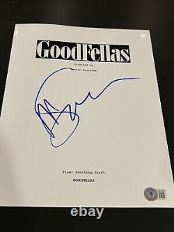 Martin Scorsese Signed Autograph Movie Script Goodfellas Beckett Bas Coa Auto X5