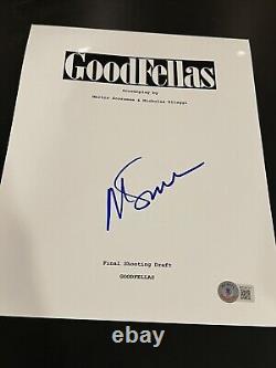Martin Scorsese Signed Autograph Movie Script Goodfellas Beckett Bas Coa Auto X7