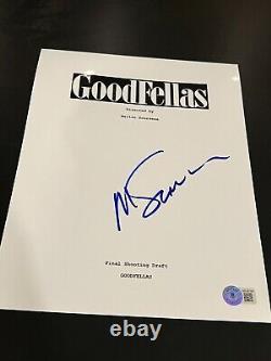 Martin Scorsese Signed Autograph Movie Script Goodfellas Beckett Bas Coa Auto X8