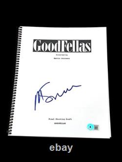 Martin Scorsese Signed Autograph Movie Script Goodfellas Beckett Bas Coa D