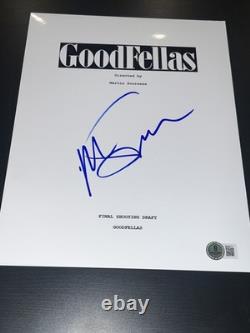 Martin Scorsese Signed Autograph Movie Script Goodfellas Full Script Beckett X3