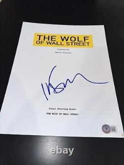 Martin Scorsese Signed Autograph Wolf Of Wall Street Movie Script Beckett Bas X3