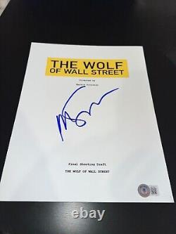 Martin Scorsese Signed Autograph Wolf Of Wall Street Movie Script Beckett Bas X4