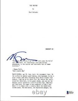 Martin Scorsese Signed Autographed TAXI DRIVER Movie Script Beckett BAS COA