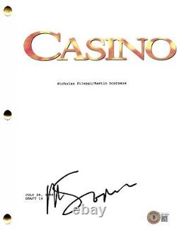 Martin Scorsese Signed Casino Full Movie Script Authentic Autograph Beckett