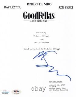 Martin Scorsese Signed GOODFELLAS Screenplay Movie Script COVER PSA & ACOA COA
