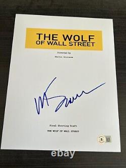 Martin Scorsese Signed Movie Script Wolf Of Wall Street Dicaprio Beckett Bas X3