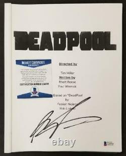 Marvel Deadpool Creator Rob Liefeld signed Deadpool Movie Script BAS COA