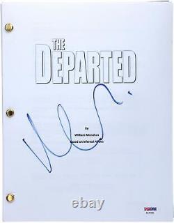 Matt Damon Autographed The Departed Replica Movie Script PSA