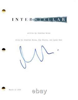 Matt Damon Signed Autograph Interstellar Full Movie Script Screenplay