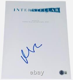 Matt Damon Signed Autograph Interstellar Full Movie Script Screenplay Beckett