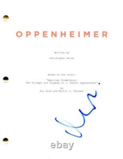 Matt Damon Signed Autograph Oppenheimer Full Movie Script Screenplay