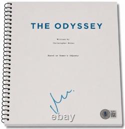 Matt Damon Signed Autograph The Odyssey Full Movie Script Screenplay Beckett BAS