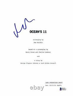 Matt Damon Signed Autographed Ocean's 11 Full Movie Script Beckett Bas Coa