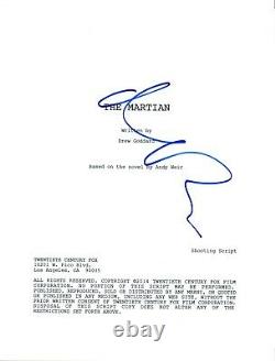 Matt Damon Signed Autographed THE MARTIAN Full Movie Script COA AB