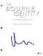 Matt Damon Signed The Bourne Identity Full Movie Script Autograph Beckett