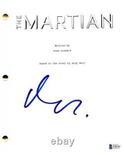 Matt Damon Signed The Martian Full Movie Script Autograph Beckett