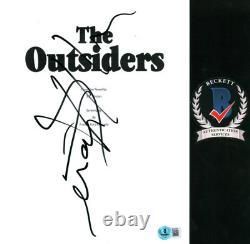 Matt Dillon Signed The Outsiders Movie Script Full Dallas Beckett COA BAS
