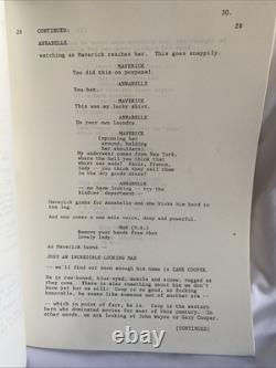 Maverick A Western By William Goldman Movie Script 1993 Stars Mel Gibson