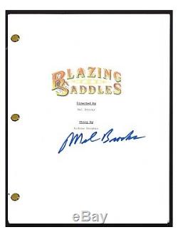 Mel Brooks Signed Autographed BLAZING SADDLES Movie Script Screenplay COA