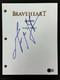 Mel Gibson Signed Braveheart Movie Script Autograph Beckett Bas