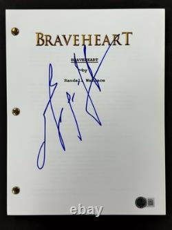 Mel Gibson signed Braveheart Movie Script autograph Beckett BAS