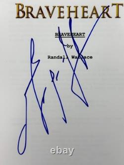 Mel Gibson signed Braveheart Movie Script autograph Beckett BAS