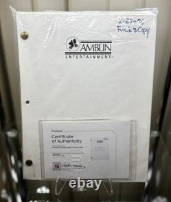 Men In Black (1997) Annotated VFX Movie Script Rick Bakers Copy Propstore COA