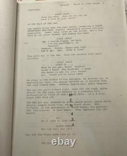 Men In Black (1997) Annotated VFX Movie Script Rick Bakers Copy Propstore COA