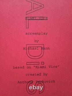 Miami Vice (2006) Michael Mann Movie Script + Production Documents SFX Copy