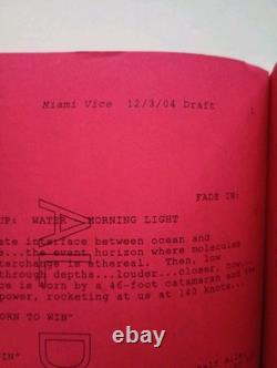 Miami Vice (2006) Michael Mann Movie Script + Production Documents SFX Copy