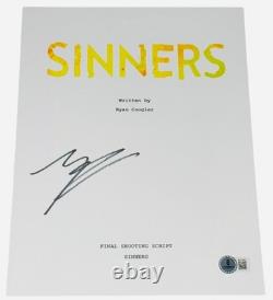 Michael B. Jordan Signed Autograph Sinners Full Movie Script Screenplay Beckett