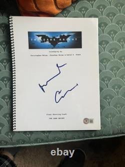 Michael Caine Signed Autograph Movie Script Dark Knight Bale Beckett Bas Coa