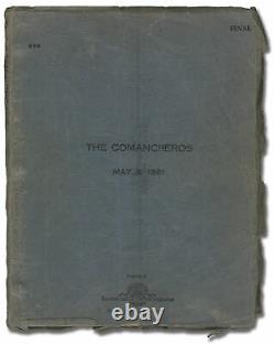 Michael Curtiz COMANCHEROS Original screenplay for the 1961 film #145982