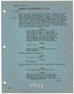 Michael Curtiz COMANCHEROS Original screenplay for the 1961 film #145982
