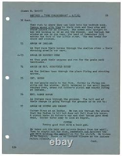 Michael Curtiz COMANCHEROS Original screenplay for the 1961 film #145982