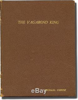 Michael Curtiz VAGABOND KING Original screenplay for the 1956 film 1954 #142898