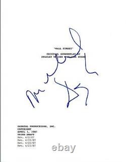 Michael Douglas Signed Autographed WALL STREET Full Movie Script COA VD