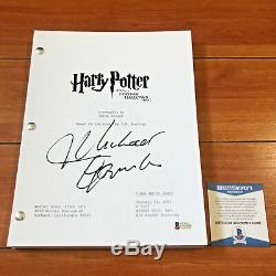 Michael Gambon Signed Harry Potter Deathly Hollows Part 1 Movie Script Beckett