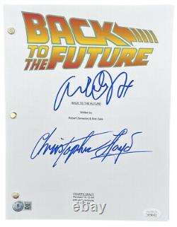 Michael J. Fox Christopher Lloyd Signed Back To The Future Movie Script JSA BAS