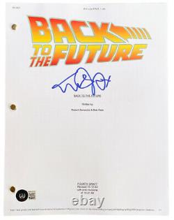Michael J. Fox Signed Back To The Future Movie Script BAS
