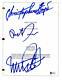 Michael J Fox, Zemeckis, Llyod Signed Autograph -back To The Future Movie Script