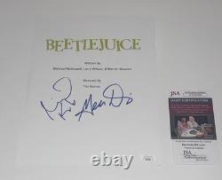 Michael Keaton & Geena Davis Signed Beetlejuice Full Movie Script Jsa Coa