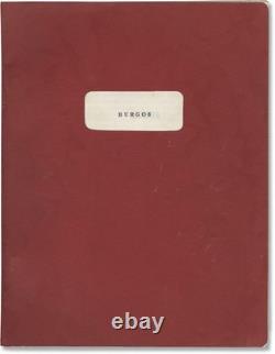 Michael Sarne BURGOS Original screenplay for an unproduced film 1970 #151201