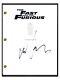 Michelle Rodriguez Signed Autographed The Fast And The Furious Movie Script Coa