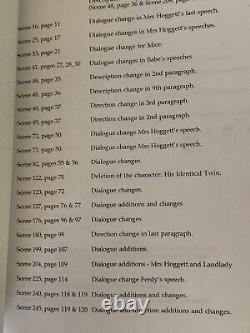 Mickey Rooney's Draft Screenplay 1998 Babe Pig in the City Movie Provenance