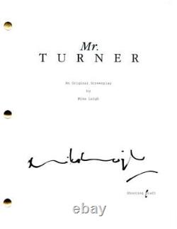Mike Leigh Signed Autograph Mr Turner Full Movie Script Screenplay Timothy Spall